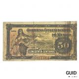 1915 Constitutionalist Army of Mexico 50 Centavos