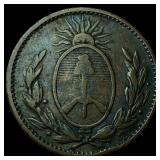 1822 Argentina Buenos Aires Copper 1 Decimo