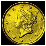 1853 Gold $1 Type 1 CLOSELY UNCIRCULATED
