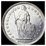 1957 Switzerland Silver 1/2 Franc
