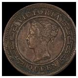 1898 Ceylon Copper 1/4 Cent KM 90