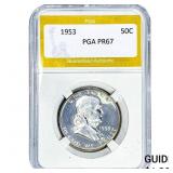 1953 Franklin Half Dollar PGA PR67