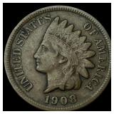 1908-S Indian Head Cent LIGHTLY CIRCULATED