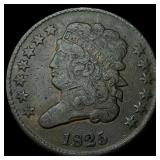 1825 Classic Head Half Cent LIGHTLY CIRCULATED