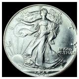 1945 Silver Half Dollar (Walking Liberty) UNCIRCUL