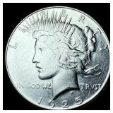 1925-S Silver Peace Dollar CHOICE AU