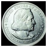 1893 Silver Columbian Exposition Half Dollar UNCIR