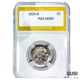 1920-D Buffalo Nickel PGA MS65