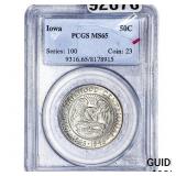1946 Iowa Half Dollar PCGS MS65