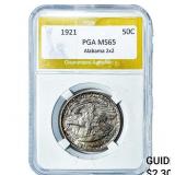 1921 Alabama Half Dollar PGA MS65