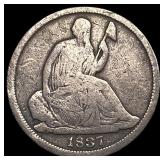 1837 Seated Liberty Half Dime NICELY CIRCULATED