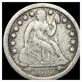 1853-O Seated Liberty Dime (Arrows) LIGHTLY CIRCUL
