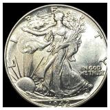 1942 Walking Liberty Half Dollar GEM BU