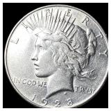 1928 Peace Silver Dollar CLOSELY UNCIRCULATED