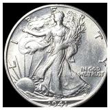 1941-S Silver Half Dollar Walking Liberty GEM BU