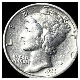 1923-D Silver Mercury Dime CLOSELY UNCIRCULATED