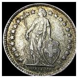 1943 Switzerland Silver 1/2 Franc