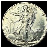 1941-D Silver Half Dollar GEM BU