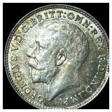 1918 Great Britain Silver 3 Pence