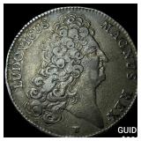 1705 France LouisXIV Silver Medal Sec. of the King