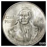 1979 Mexico Silver 100 Pesos .6428oz ASW