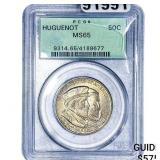 1924 Huguenot Half Dollar PCGS MS65