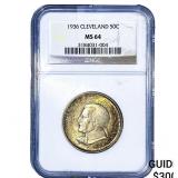 1936 Cleveland Half Dollar NGC MS64