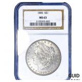 1896 Morgan Silver Dollar NGC MS63