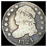 1824 Capped Bust Dime NICELY CIRCULATED