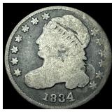 1834 Capped Bust Dime NICELY CIRCULATED
