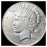 1928 Silver Peace Dollar LIGHTLY CIRCULATED
