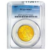 1897 $10 Gold Eagle PCGS MS63
