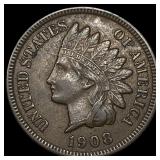1908-S Indian Head Cent CHOICE AU