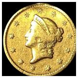 1849 Gold $1 Type 1 NEARLY UNCIRCULATED