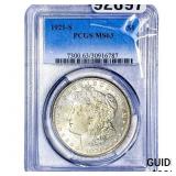 1921-S Morgan Silver Dollar PCGS MS63