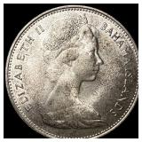 1966 Bahamas Silver Dollar KM 8