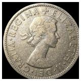 1955 Great Britain Copper Nickel Half Crown