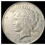 1923 Silver Peace Dollar NEARLY UNCIRCULATED