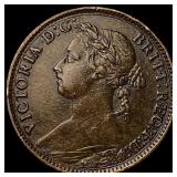 1884 Great Britain Bronze Farthing