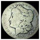 1891-CC Silver Morgan Dollar NICELY CIRCULATED