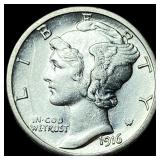 1916-S Silver Mercury Dime UNCIRCULATED