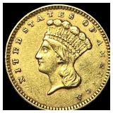 1856 Gold $1 Indian Princess Head Type 2 CLOSELY U