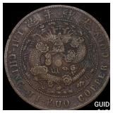 1909 Fukien China Copper 10 Cash