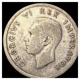 1942 South Africa Silver 1 Shilling