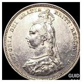 1888 Great Britain Silver 1 Shilling