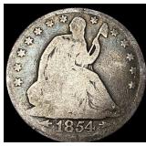 1854 Arrows Seated Liberty Half Dollar NICELY CIRC