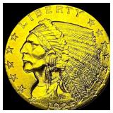 1925-D Gold Indian Head $2.5 Quarter Eagle UNCIRCU