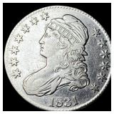 1831 Capped Bust Half Dollar CHOICE AU