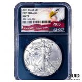 2017 Silver Eagle NGC MS70