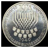 1974F Germany Silver 5 Mark Proof